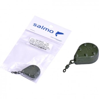 Груз SALMO с вертлюгой Bun Swivel green 080г