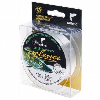 Леска монофильная SALMO DIAMOND EXELENCE FLUORO COATED Clear 150/026