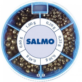Грузила SALMO дробинка Pl 6 секций стандартные 120г набор